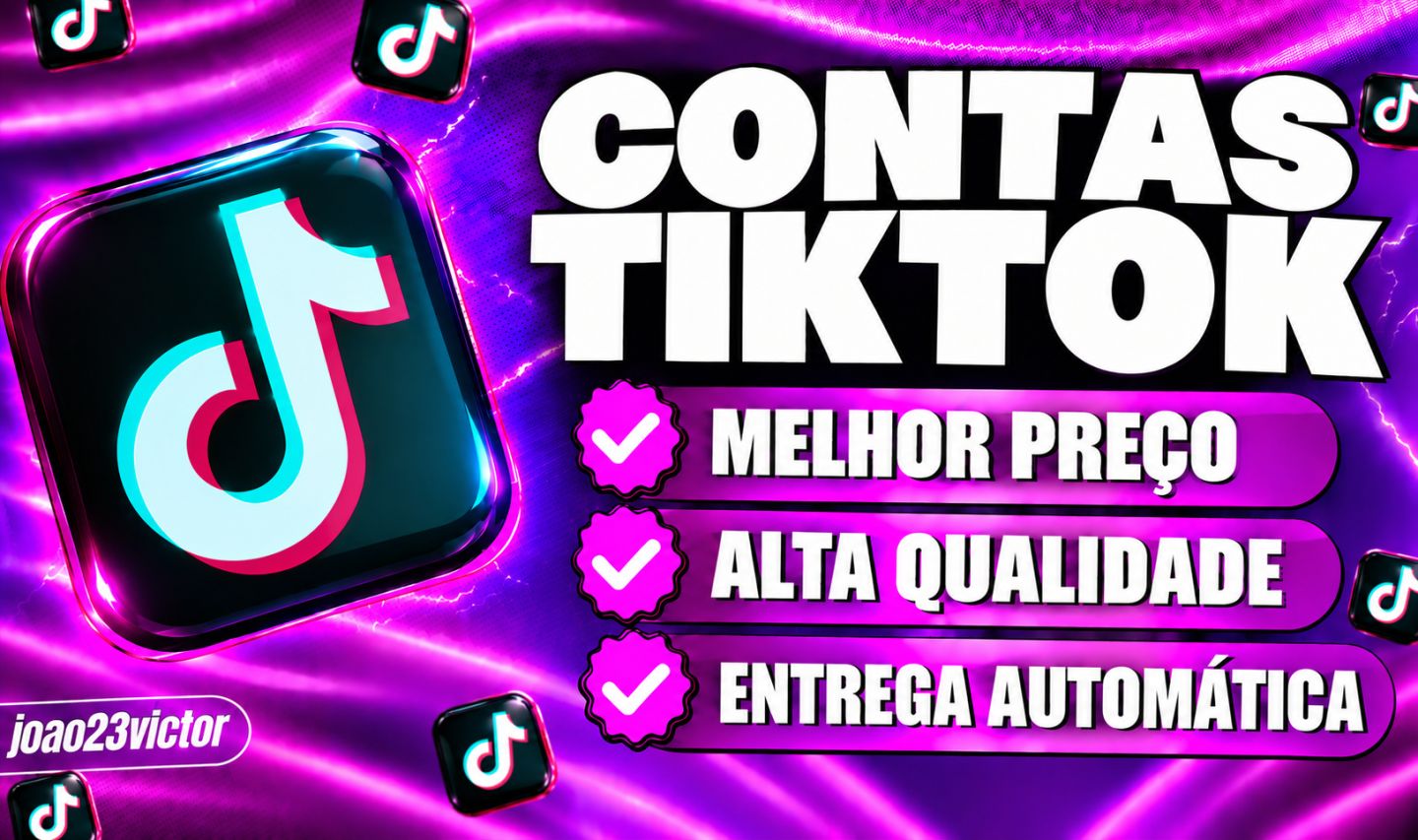 CONTAS TIKTOK NOVAS & ANTIGAS | IPs: BR, EUA, CA E UK | ENTREGA AUTOMÁTICA
