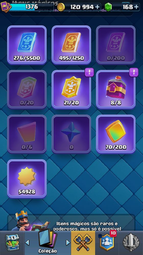 Conta CLash royale arena 20 e cartas lvl 15 e clash of clans cv 15
