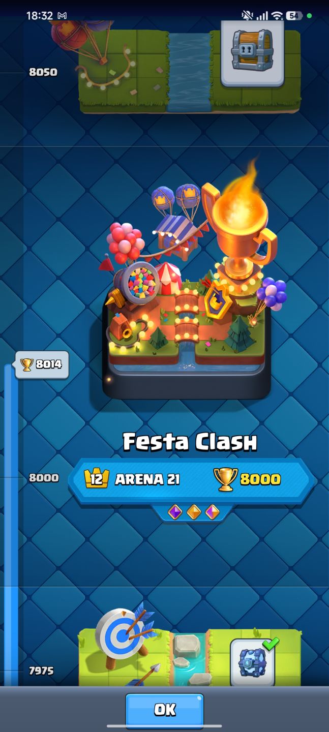 CONTA CLASH ROYALE LVL 21 + 8K TROFÉUS + 6K GEMAS + TORRE E CARTAS LVL 14, +