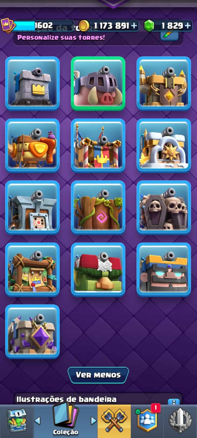 Conta clash royale 10 anos