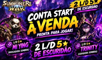 Conta START Summoners War à Venda | 2 LD 5 + Mi Ying e Trinity!