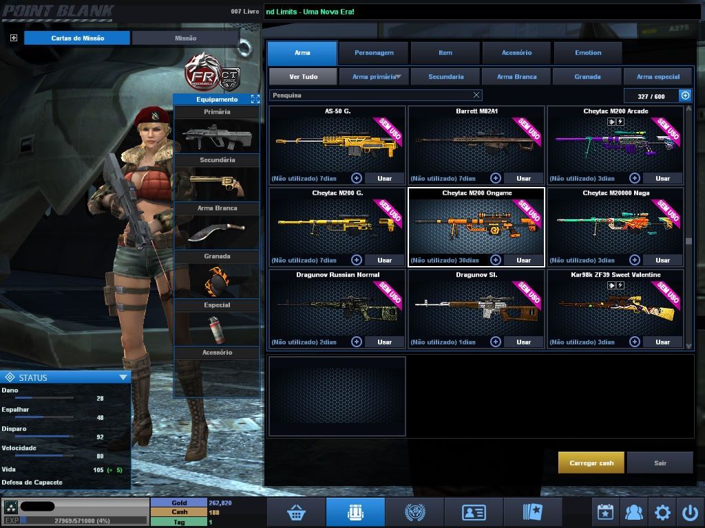 CONTA POINT BLANK varios itens