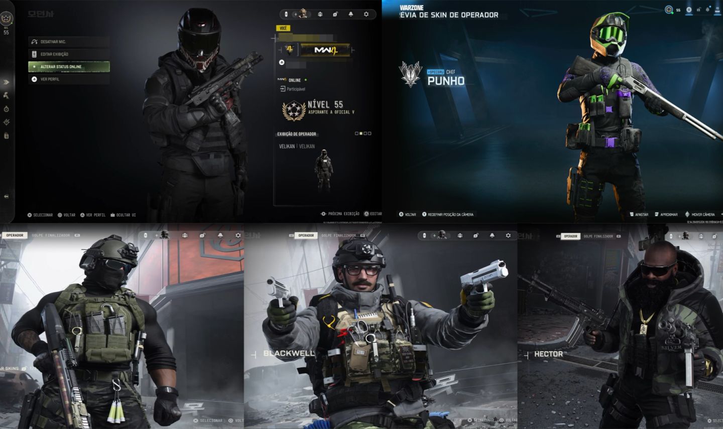 Contas Warzone/MP MW4 Upadas Level 55 + Armas Metas + Full acesso