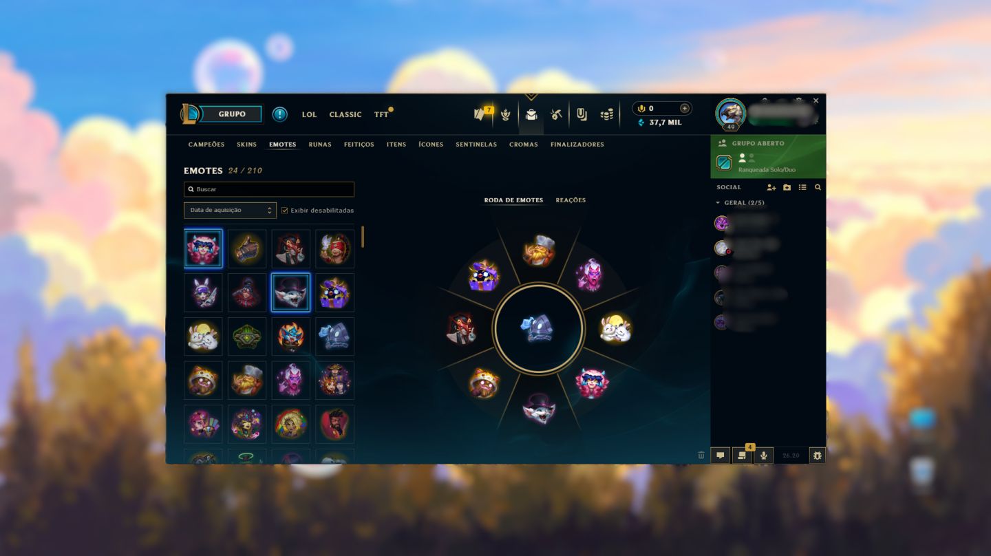 Conta Platina IV 32 PDL NOVA - LEE SIN ESCAMAS CELESTIAIS, FIDDLE FESTA SUPRESA!