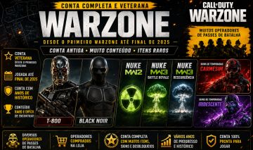 Warzone-T800-Blacknoir-3 Nukes mw2/3 BR e ressurgência-ranked Iridescent e carm