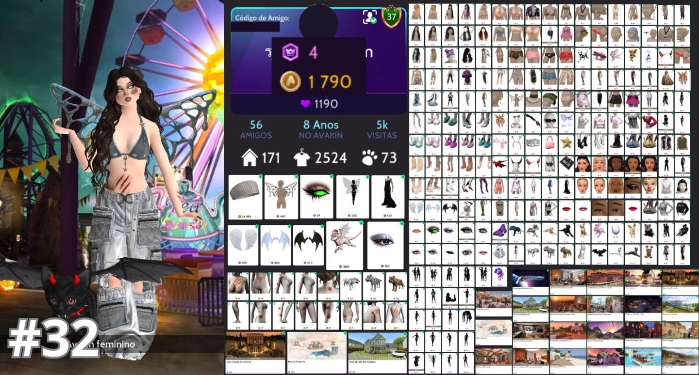 Avakin Life Contas | Conta Avakin Rara com Crowns, Roupas e Itens Exclusivos