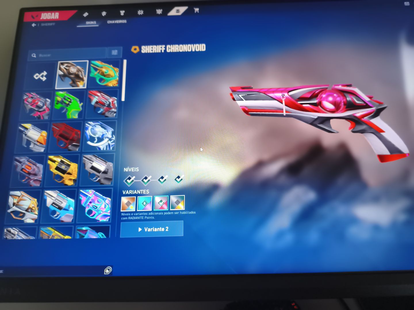 Conta top com banner Champions 2021 e quase 5k gastos