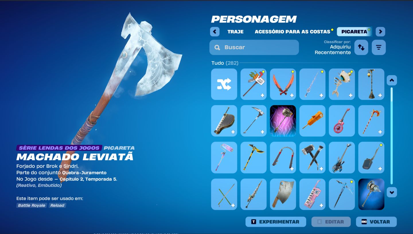 Conta Fortnite skins lendárias (Travis Scott, Kratos, Midas e outras)