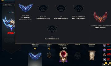 Conta EX CHALLENGER league of legends