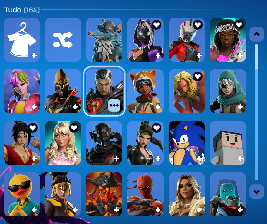 CONTA DE FORTNITE COM 164 SKINS RARAS MAIS 1000 VBUCKS. aceito propostas