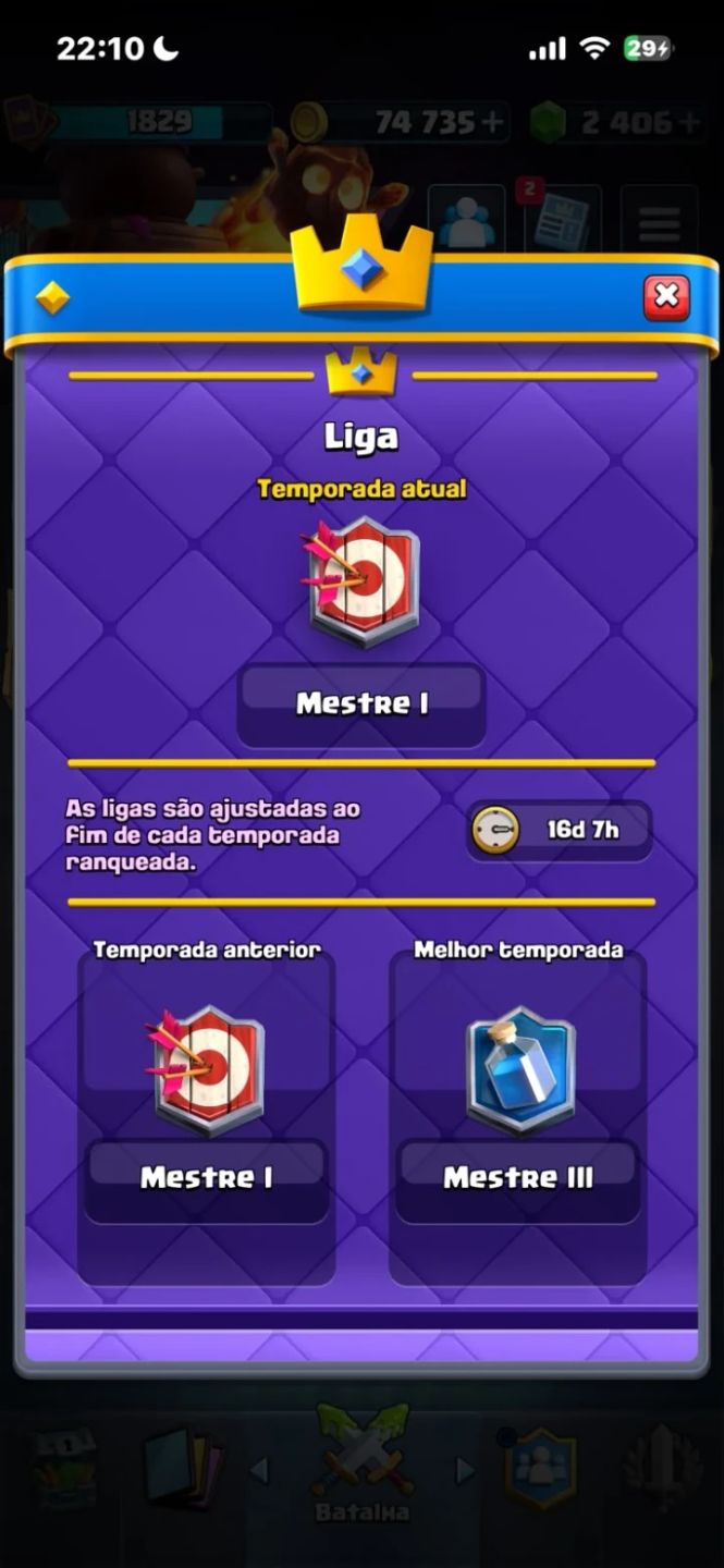 CONTA COM 14K DE TROFEUS + 122 CARTAS + 2400 GEMAS, 100% SEGURA! SÃO ANOS UPANDO