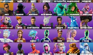 Conta fortnite com 40 skin homem aranha arlequina full acesso