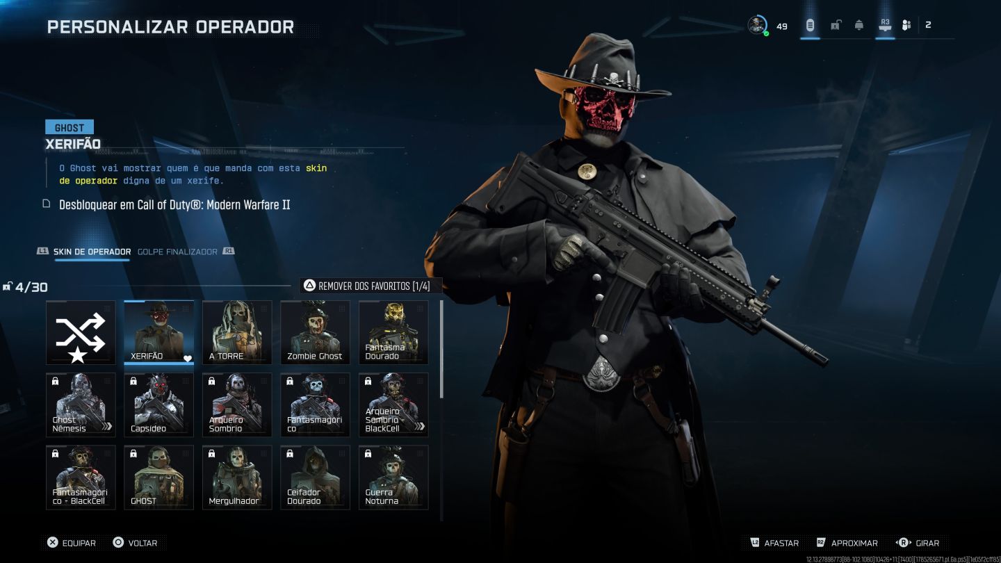 Conta rara warzone capitao patria