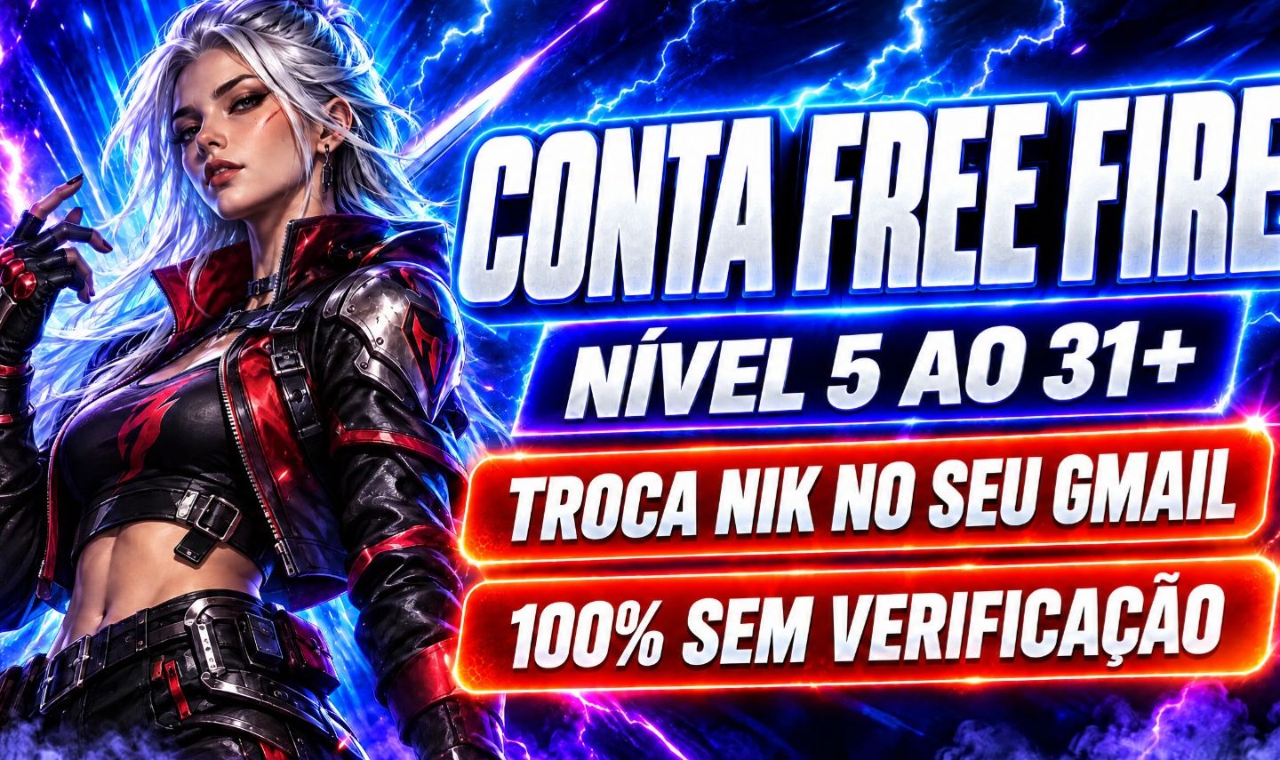 CONTAS BOOT FREE FIRE NIVEL 15-20-30 COM E SEM DIAMANTES 20K OUROS