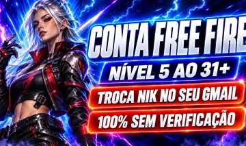 CONTAS BOOT FREE FIRE NIVEL 15-20-30 COM E SEM DIAMANTES 20K OUROS