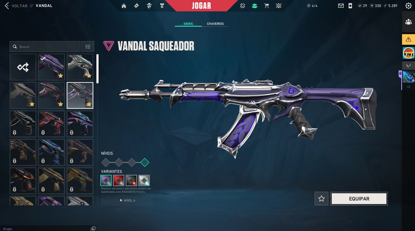 CONTA VALORANT COM MUITAS SKINS ( AS MELHORES SKINS DO VALORANT)