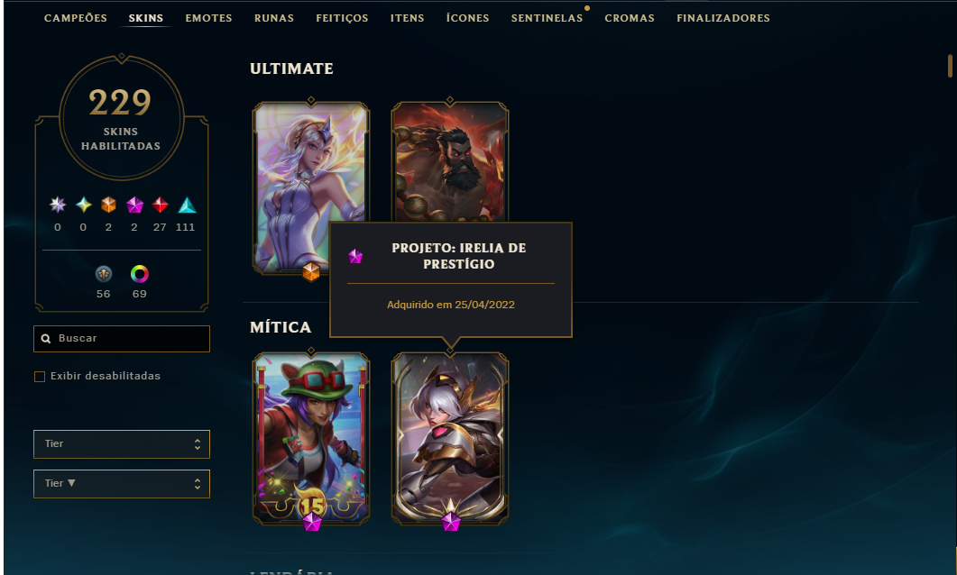 Conta Lol/Valorant full acesso(Todos personagens até fevereiro e muitas skins)