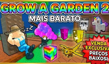 UNICORN / RACCOON / SEEDS RAINBOW E GOLGEN - GROW A GARDEN 2 (GAG2)