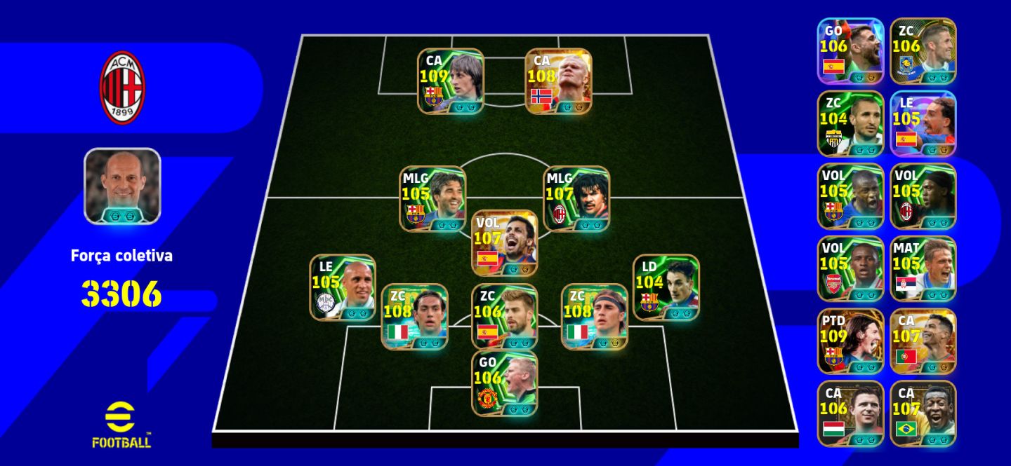 [Promoção] Conta Efootball HAALAND BIGTIME, MESSI + ( Conta de Pro Player )