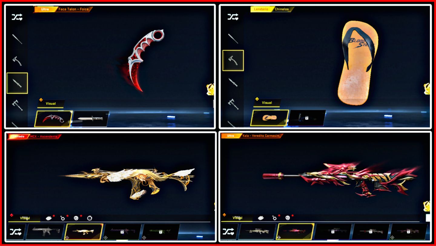 Conta Bloodstrike, Faquinha, Skins de Arma Eterna e Ultra, Skins de Strikers e +