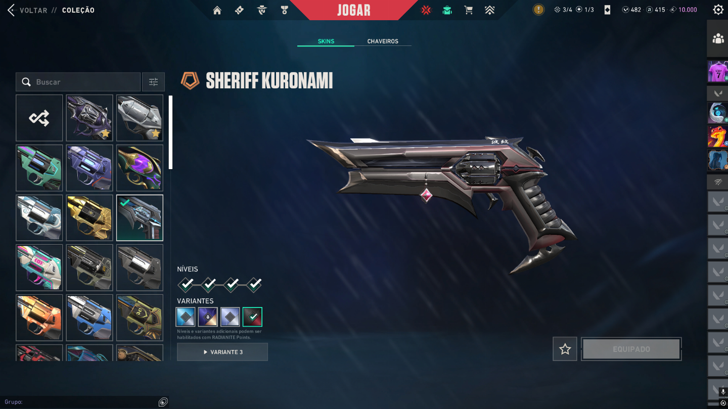 PREÇO NEGOCIAVEL! Conta valorant FullAcess Imortal 1 +20 skins,vandalpreludio