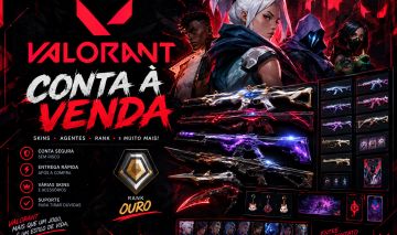 Conta de valorant com skins premium + cards Ranked liberada !