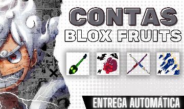 CONTAS ROBLOX BLOX FRUITS RAÇAV4 GODHUMAN SANGUINE DOUGHV2 FRUTS MÍTICAS
