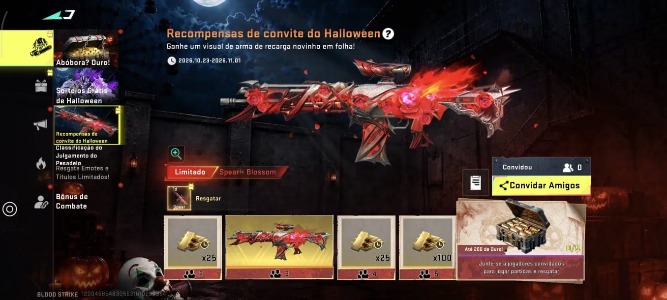 BLOODSTRIKE | EVENTO DE COMPARTILHAR LINK | GOLD + LAÇA ETERNA(SPEARS ETERNA)