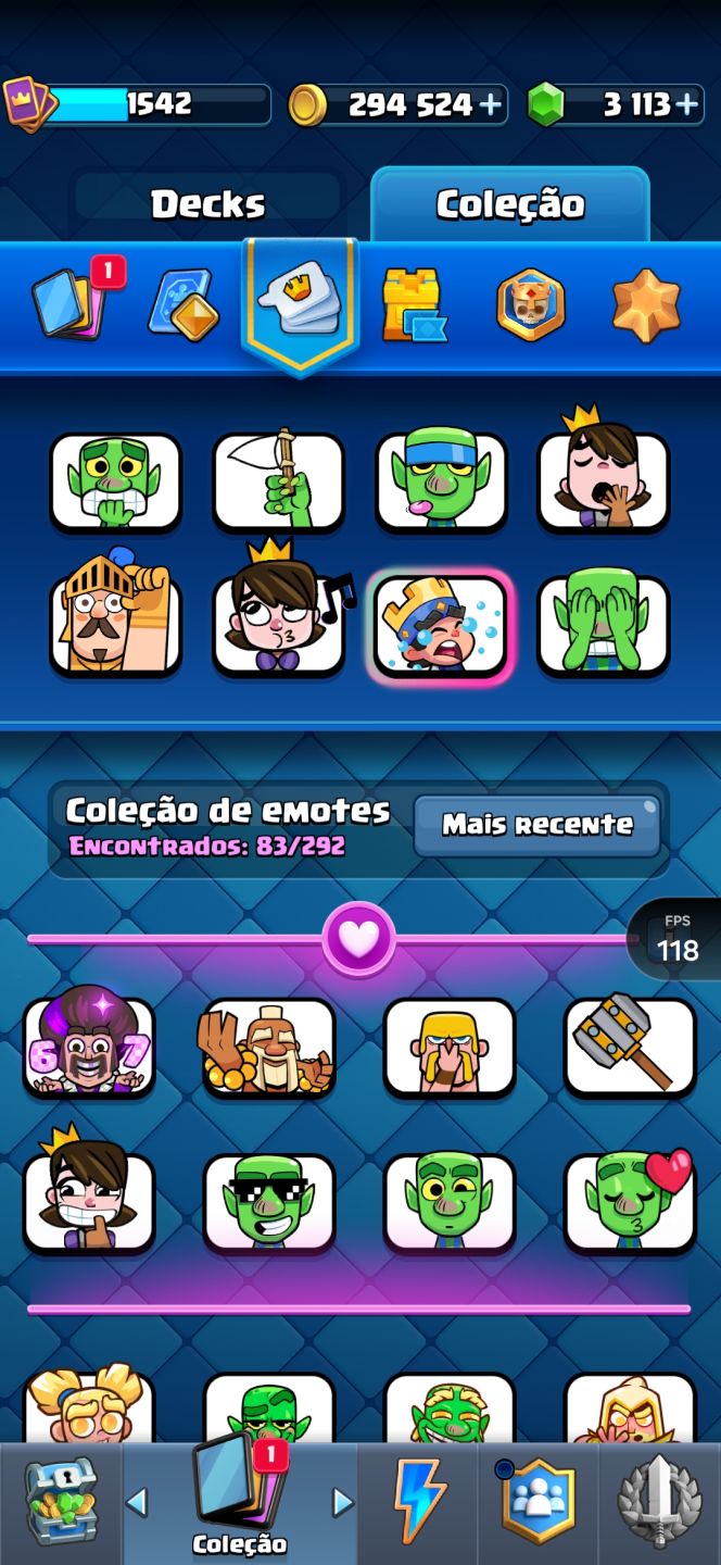 Conta Clash Royale