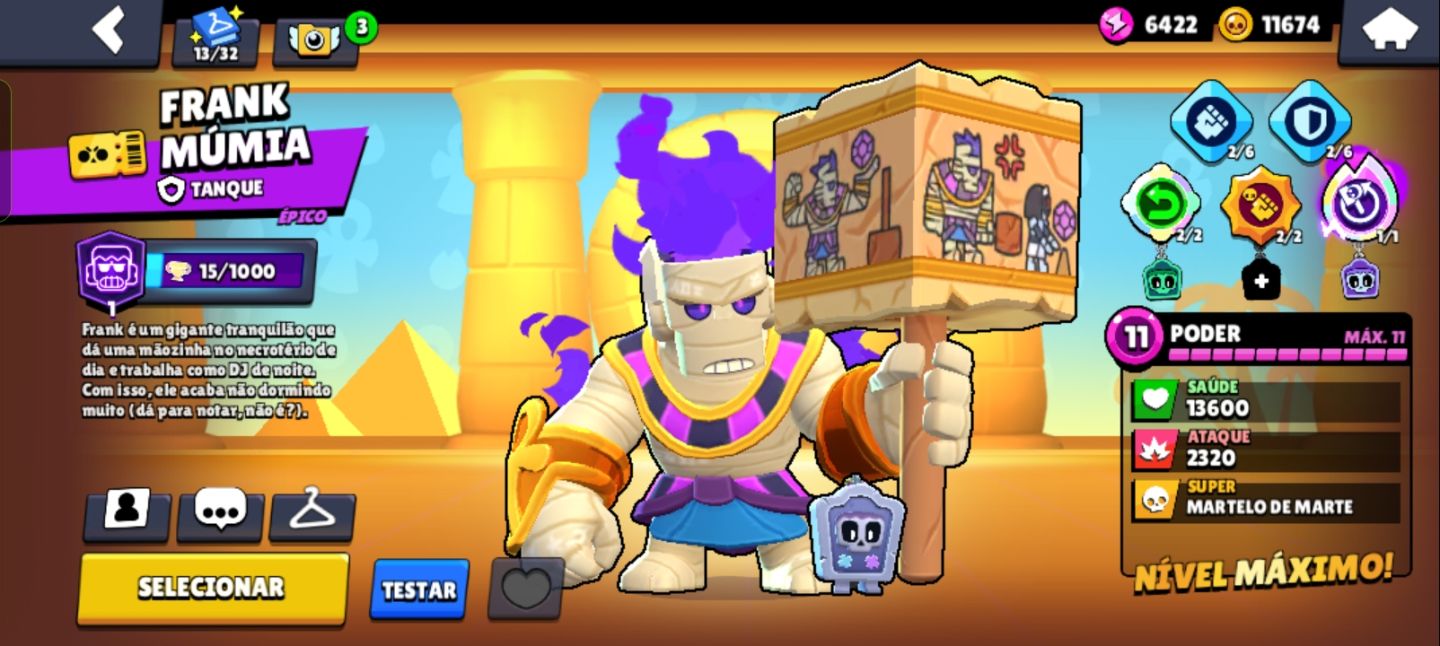 Conta Brawl Stars 21K Troféus | 76 Brawlers | 15 Max