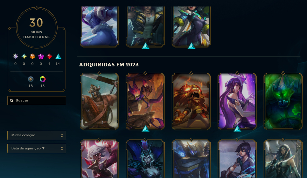 Conta LOL com Emote Grão-Mestre PEAK 904LP