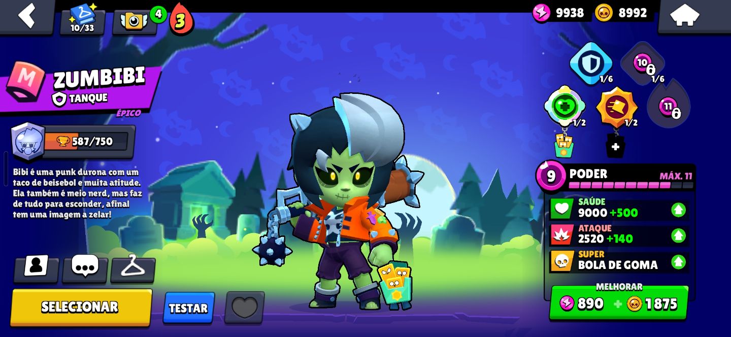 CONTA BRAWL STARS COM 16.485 TROFÉUS | 47 BRAWLERS | 80 GEMAS | 9K MOEDAS | ETC
