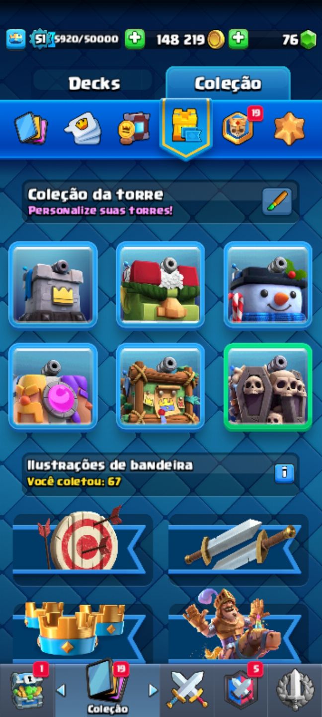 Conta de Clash royale a venda