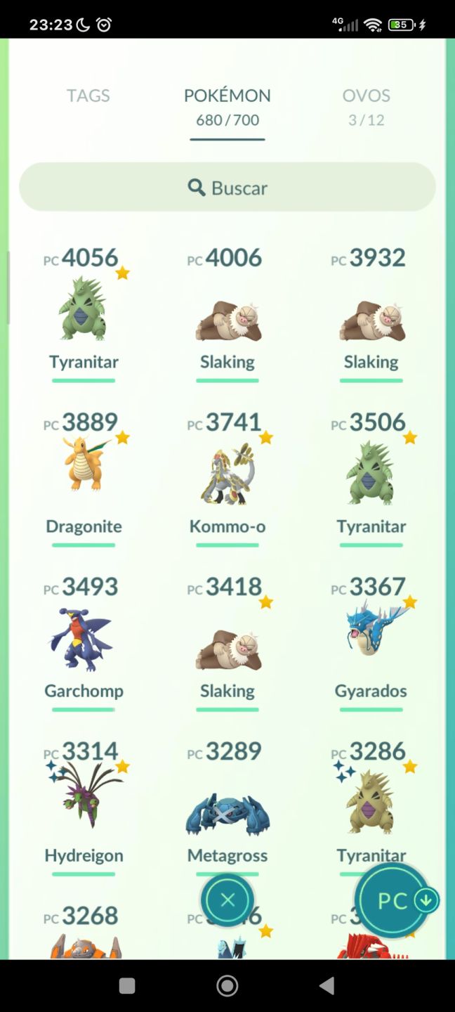 Conta Pokémon Go de 2022, Nível 58, 167 Lendários, 157 Brilhantes