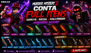 Roblox MM2 FULL ITENS RAROS (Godlys + Natal + Halloween) (PRECO A NEGOCIAR)