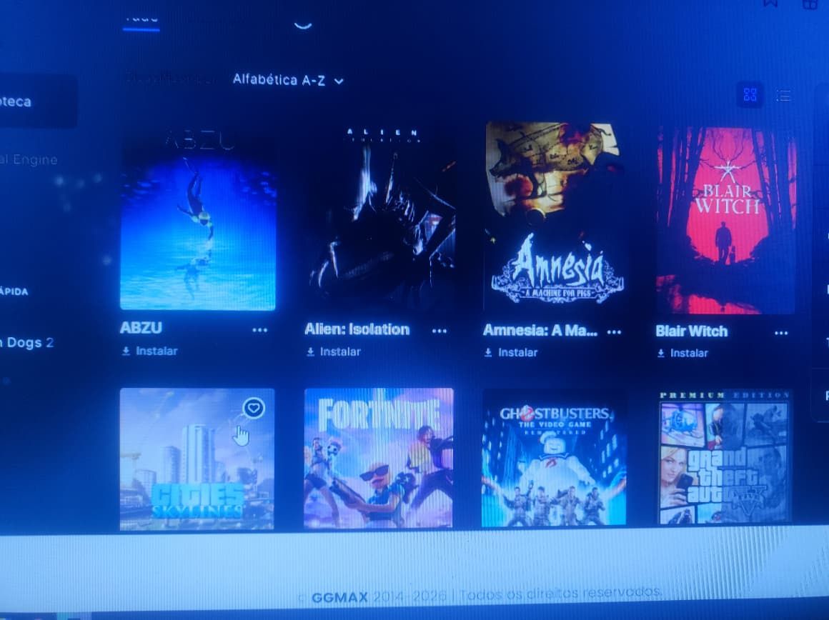 Conta na epic games com diversos jogos