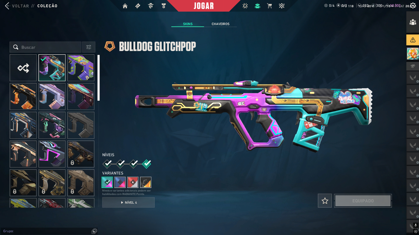 CONTA DE VALORANT +DE R$2800 GASTOS EX D1