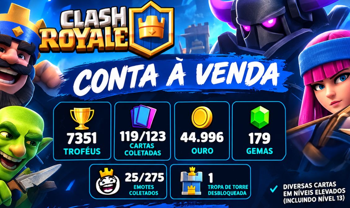 CONTA CLASH ROYALE - ARENA 19
