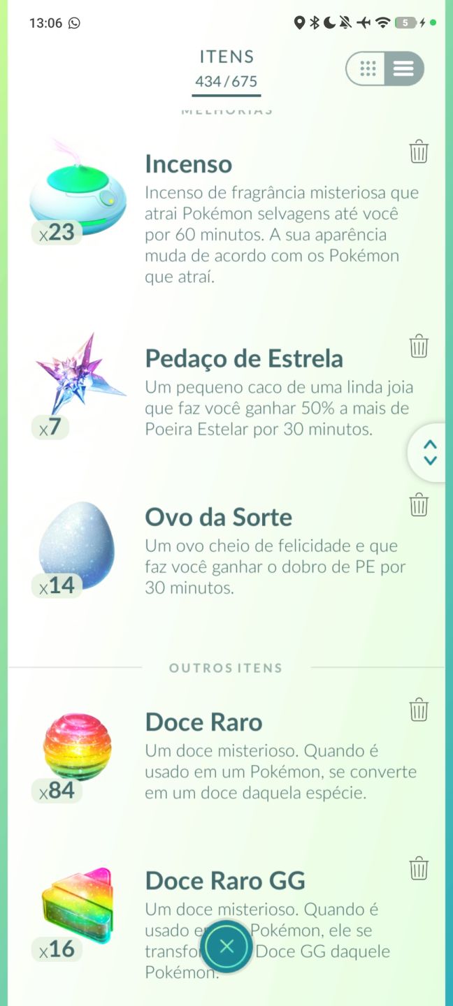 CONTA POKÉMON GO LEVEL 47 COM VÁRIOS SHINYS E 100%