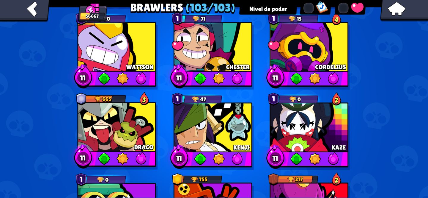Conta brawl stars 56k + 288 skins