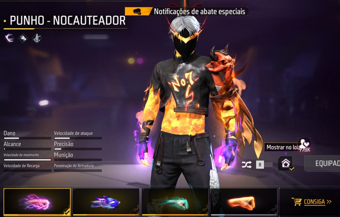 Conta free fire gemada com angelical barbinha punho bandeirao troca nick prime 7