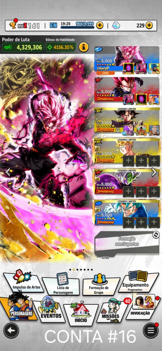 CONTAS DE DRAGON BALL LEGENDS!!!