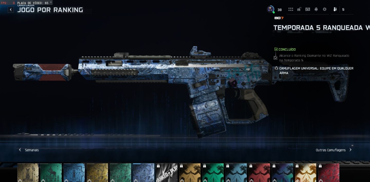 Conta de Warzone Nuke + skin de arma de 25 win