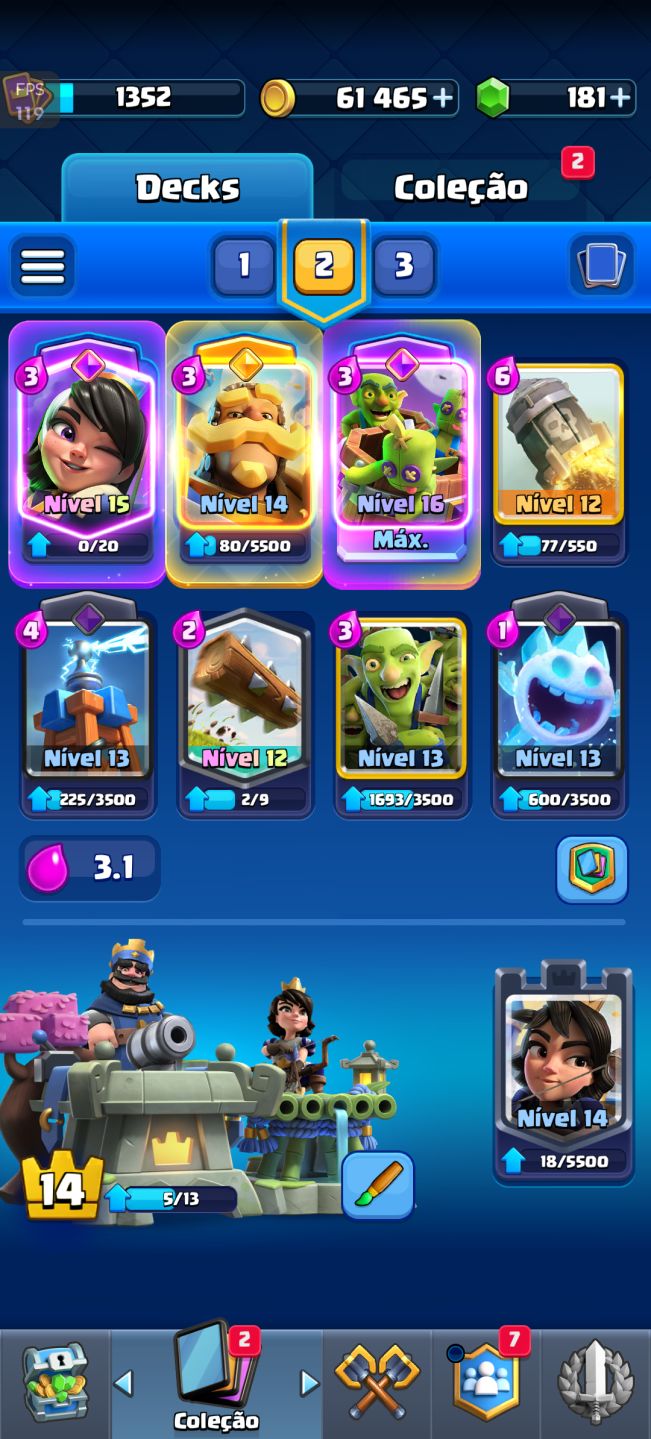 Conta Clash Royale com 10 k de troféus