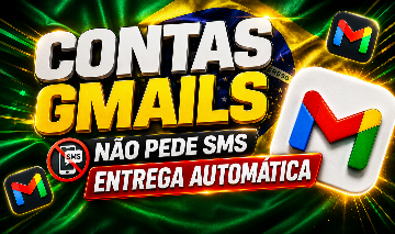 CONTAS GMAIL NOVAS DE QUALIDADE - IP BRASIL - NAO PEDE SMS