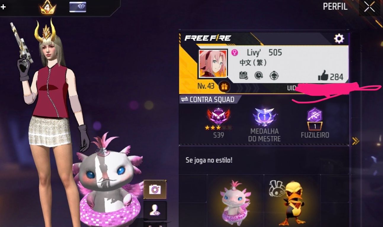 CONTA BÁSICA GEMADA - PRIME 4 LEVEL 43