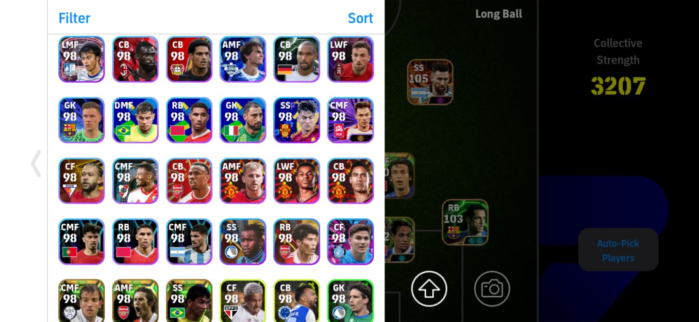 Conta Efootball Mobile RARA, RARÍSSIMA (Konami ID perdido, somente Game Center)