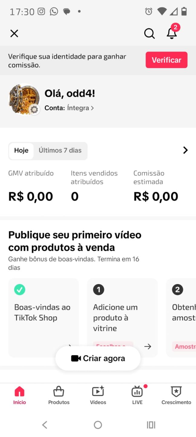 CONTA TIKTOK 10,6K SEGUIDORES, MONETIZAÇÃO E SHOP APROVADO | NICHO PROSPERIDADE