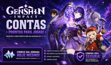 CONTA GENSHIN IMPACT AR57, 12T5 e chasca com assinatura entre outros