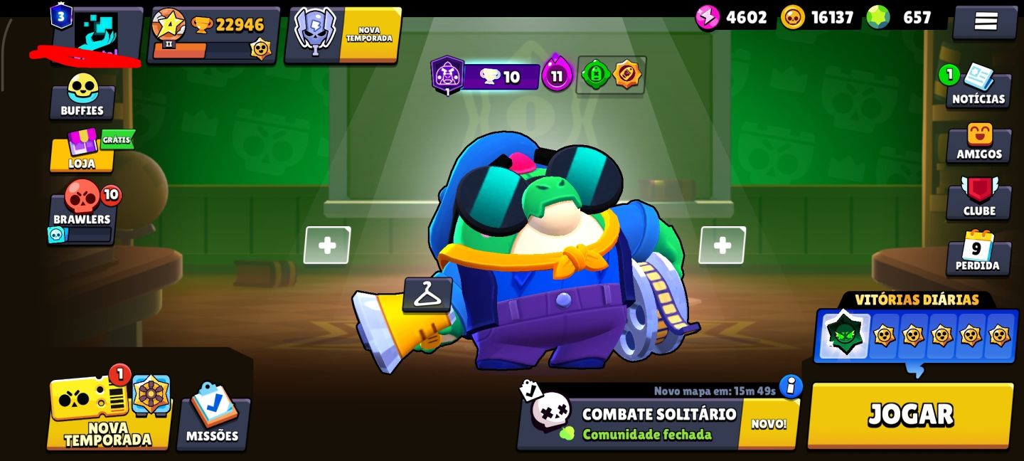 Conta de brawl stars, otima oportunidade para iniciantes!!( valor negociavel!)